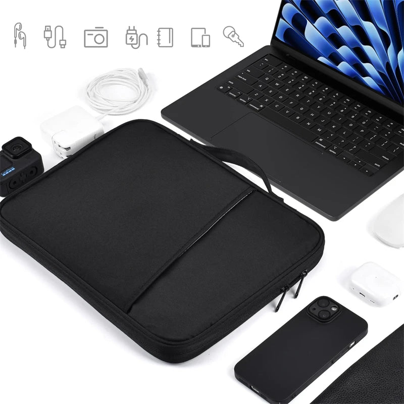 Shockproof Laptop Case Waterproof Handle Bag Sleeve For MacBook Air Pro Chip Accessories Cover 7