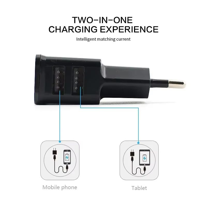 5V 2A EU Plug USB Wall Charger Compact Travel Power Adapter For IPhone Samsung And Huawei Devices 5