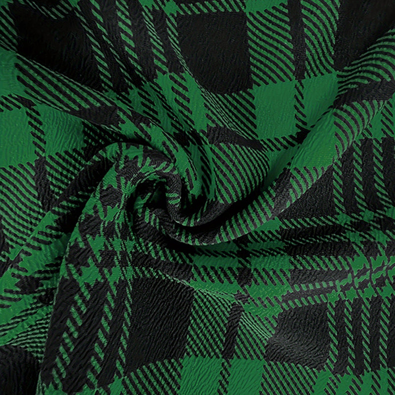 Elegant Green Plaid Skirt Sexy Pencil Mini Skirt Office To Streetwear Style For Women 3