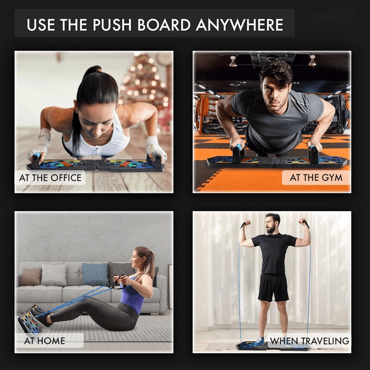 PowerPress Foldable Push Up Board Training System 5