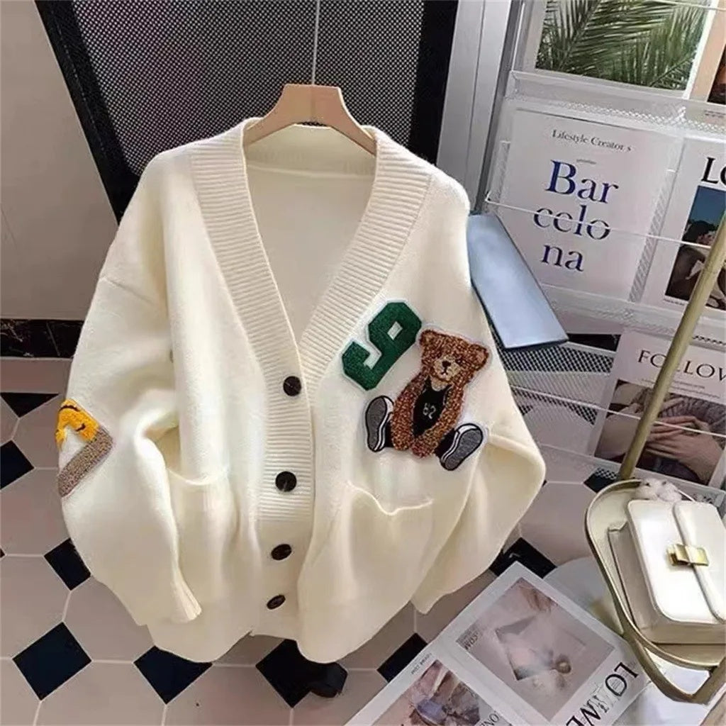 Womens Fashion Soft Cozy Short Knitted Sweater Cardigan Slimming White Outerwear Enhancing Sensatio 1