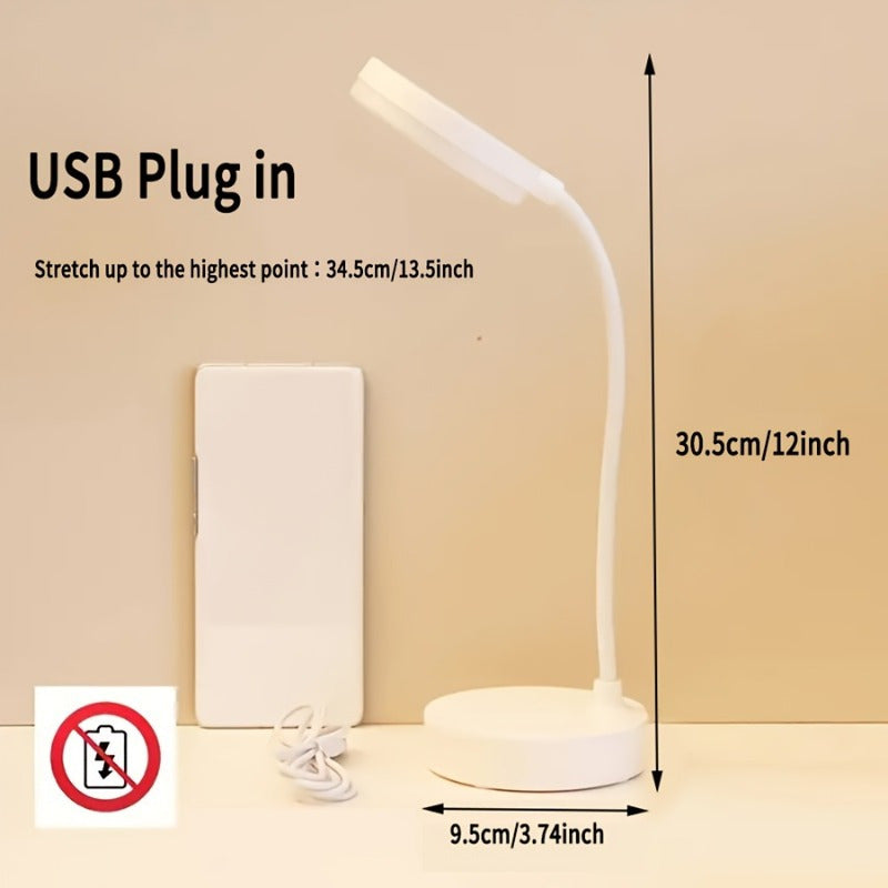 USB Rechargeable LED Table Lamp, Dimmable Wireless Touch Desk Lamp, Night Light for Office, Study, Room