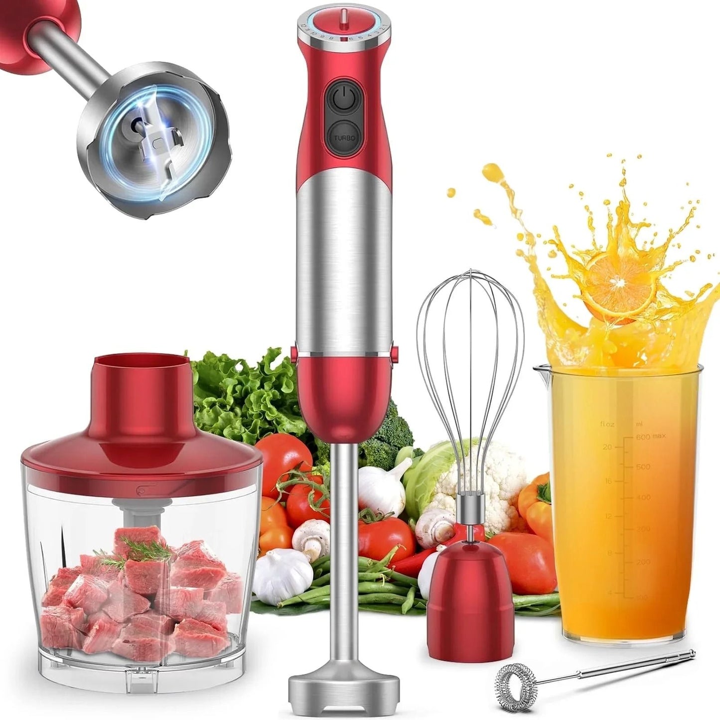 Handheld 5 In 1 Multi Purpose Kitchen Blender 1000 Watt 6