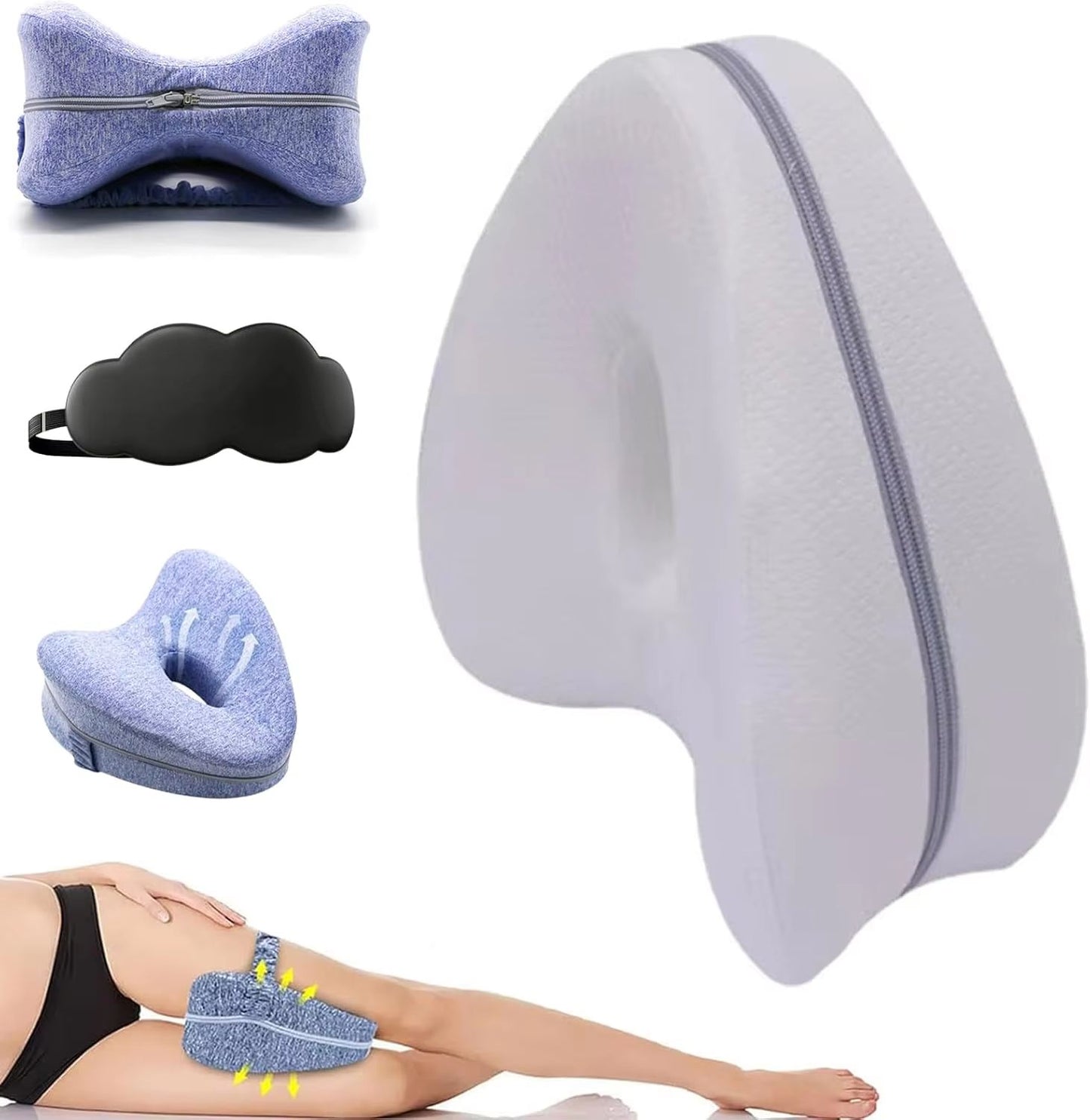 Revoget Orthopedic Leg Alignment Pillow Relieve Hip Pain Sciatica And Back Discomfort For Side Sle 11