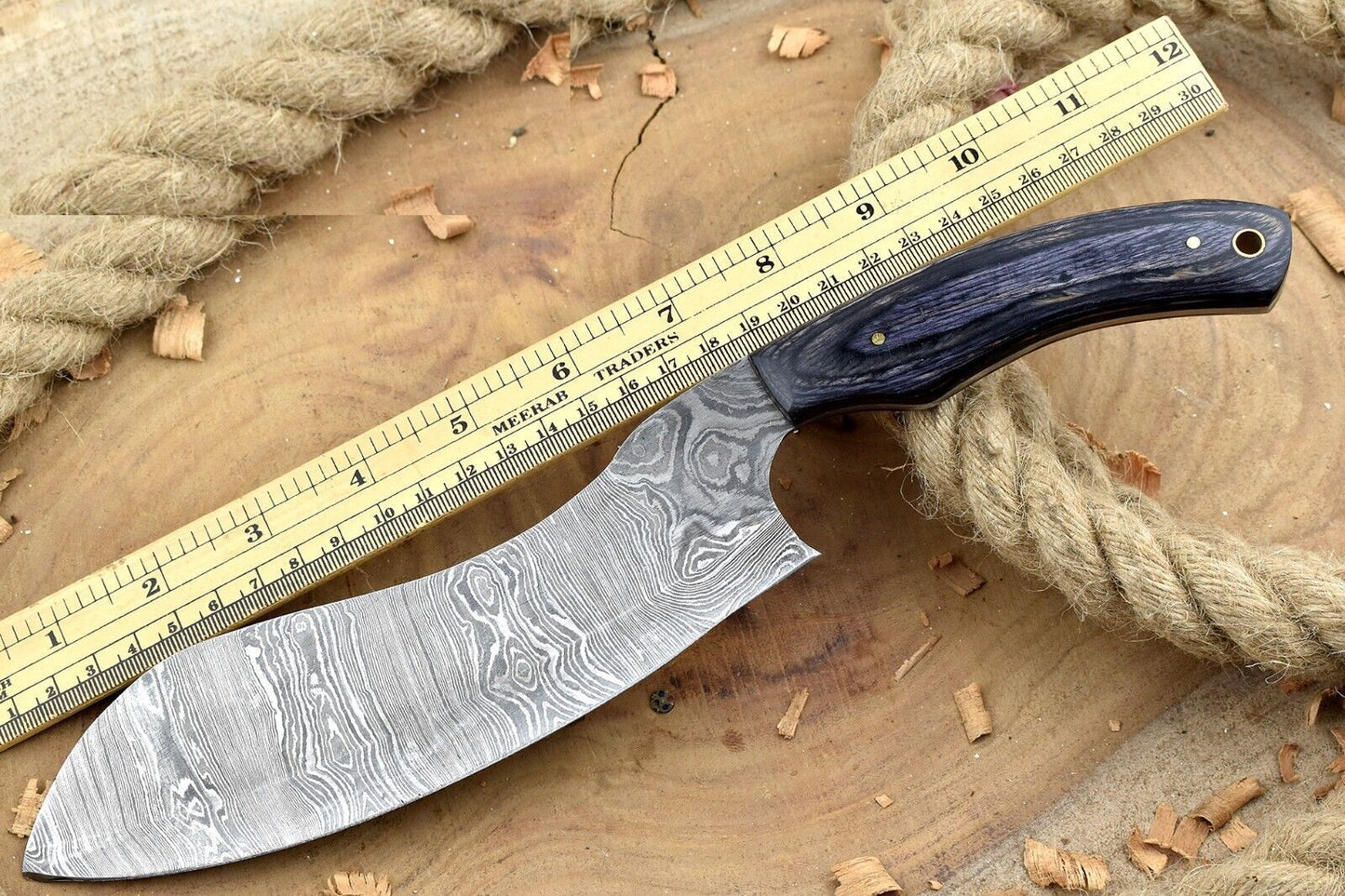 Authentic Damascus Steel Chef Knife Handmade Cooking Knife With Wood Handle 4