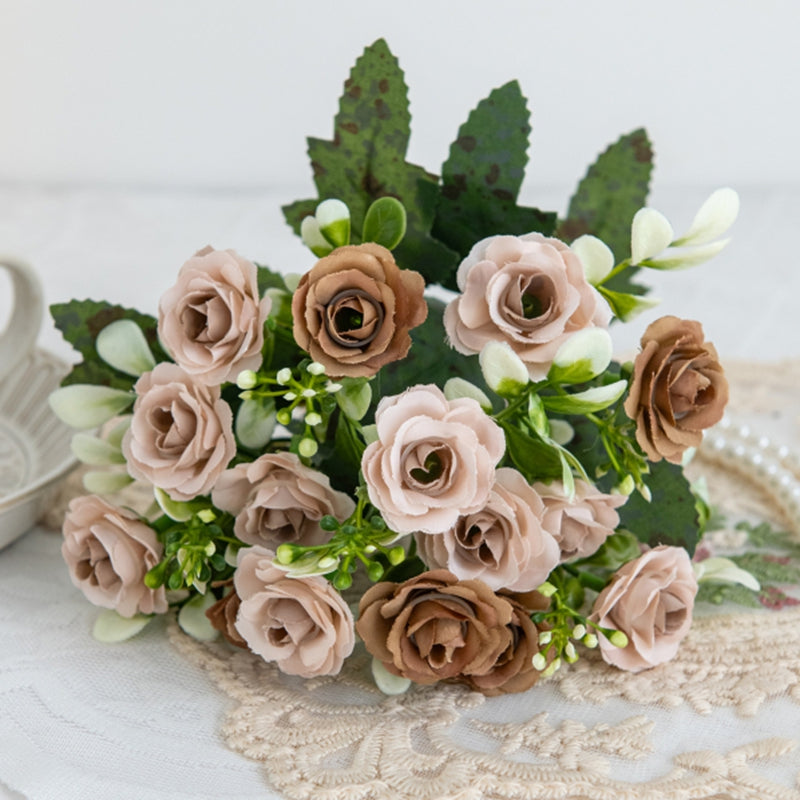 Artificial Silk Rose, Wedding Bouquet, Bridal Decor, Christmas Wreath, Vase Decoration, DIY Craft
