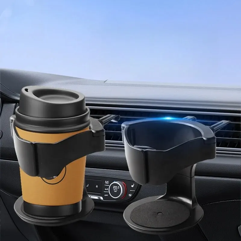 Multifunctional Car Coffee Cup Holder, Car Air Vent Drink Cup, Bottle Holder Auto Drink Rack Stand for Water Bottles