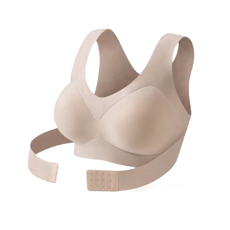 FallSweet Seamless Posture Support Bra Wireless PushUp Comfort With Cross Back Design 10