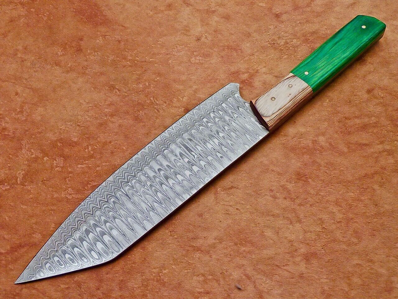 NatureEdge Damascus Chef Knife Handmade Wooden Handle Kitchen Beauty 3
