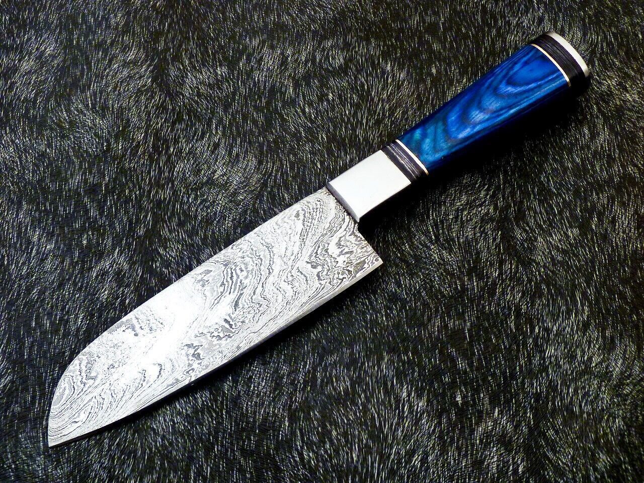11 Custom Handmade Damascus Steel Chef Knife Forged Kitchen Knife With Hardwood Handle 3