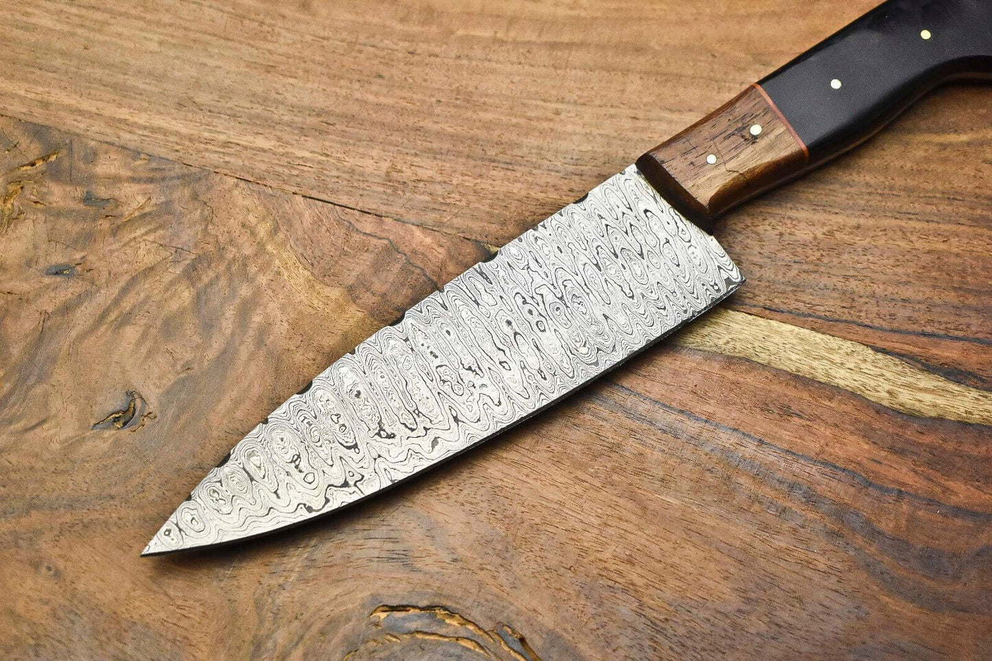 384Layer Handmade Damascus Steel Chef Knife Full Tang Forged Kitchen Knife Gift 3