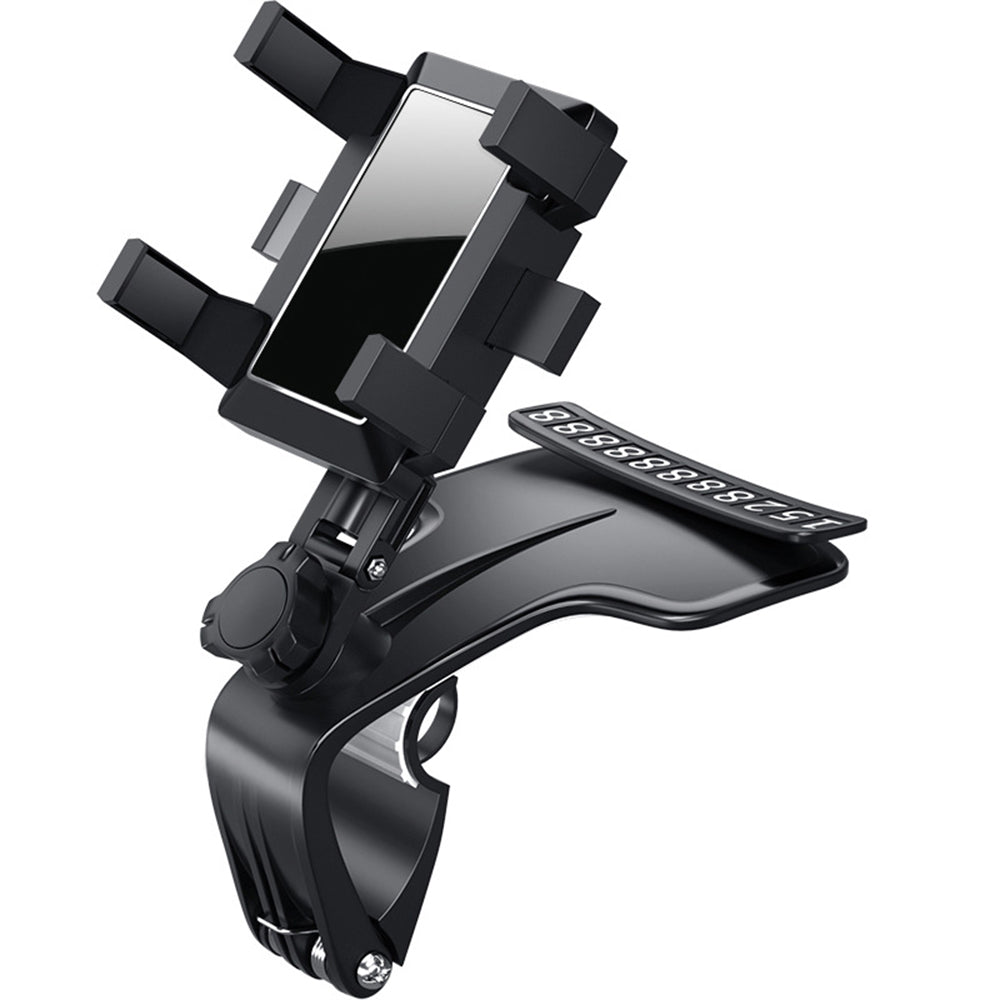 360 Degree Car Phone Mount, Dashboard Phone Holder, Universal Smartphone Holder with Number Plate