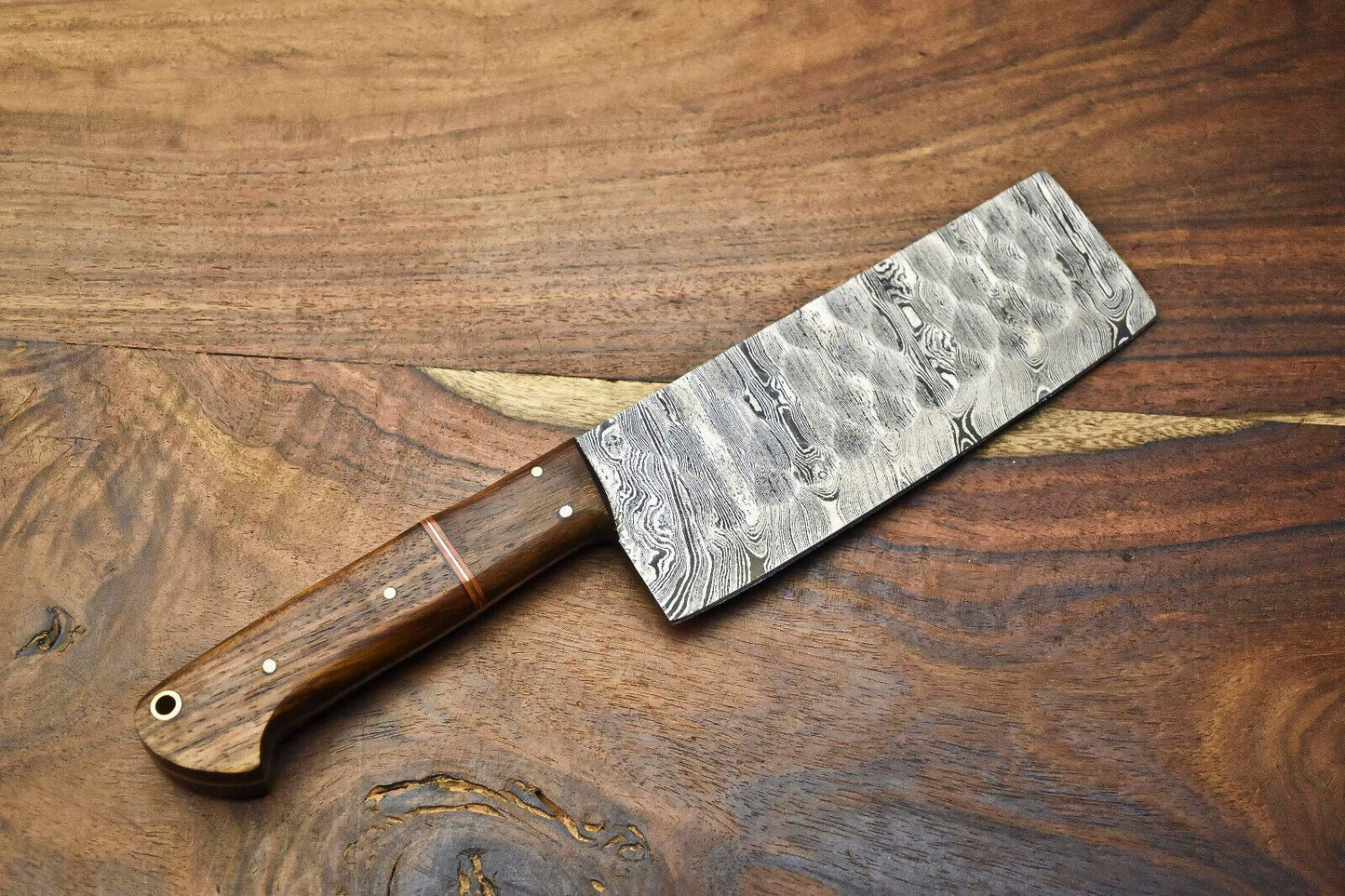 Professional Damascus Steel Fillet Knife Handmade Full Tang Blade With 4mm Thickness 3