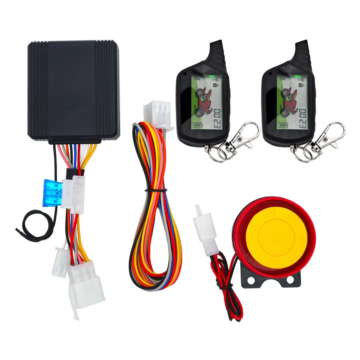 Motorcycle Smart AntiTheft Alarm System With Remote Start Vibration Alert 7