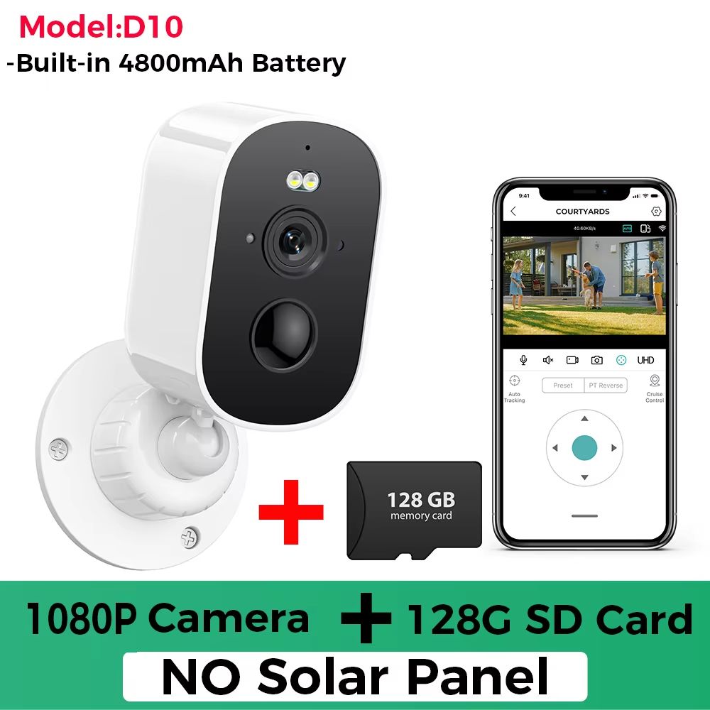 1080P Solar WiFi Outdoor Security Camera With Motion Detection TwoWay Audio 13