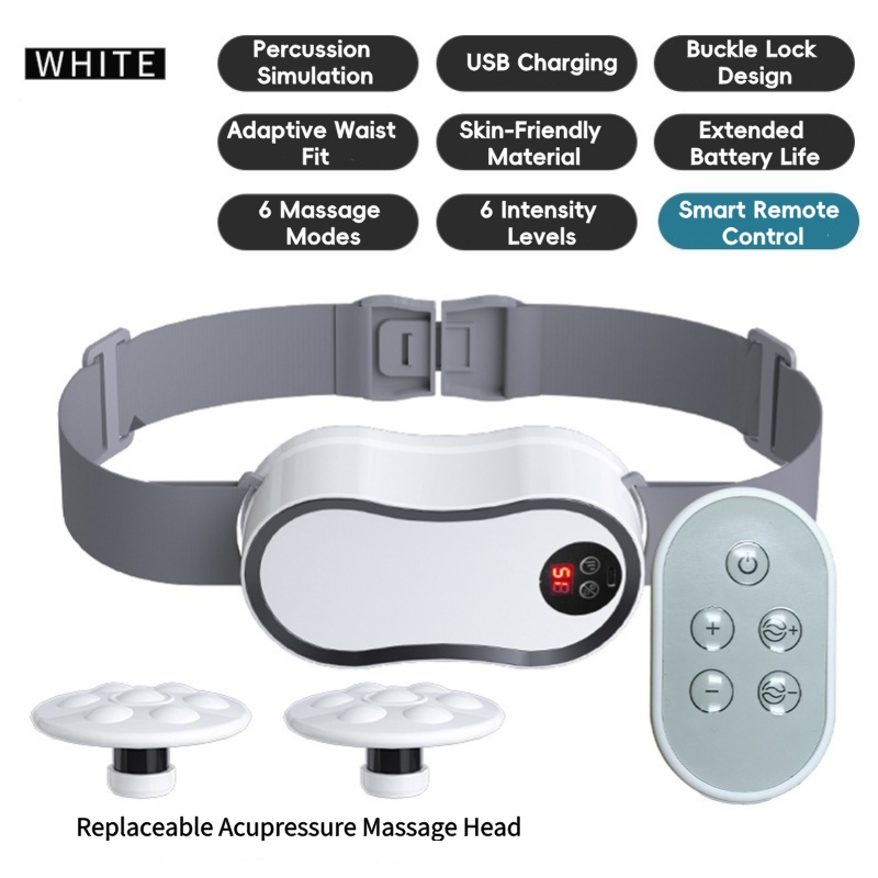 Back Relaxation Massager Electric Lumbar Belt Vibration Tapping Rechargeable Percussion Therapy Re 7