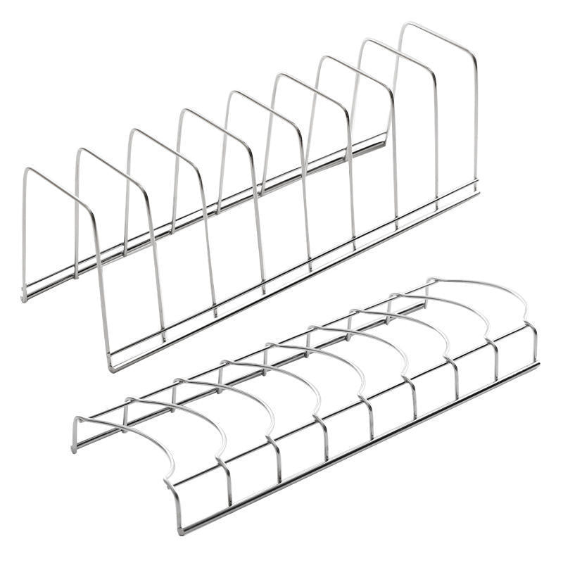 Stainless Steel Dish Holder, Kitchen Bowl Dish Organizer, Household Dish Rack, Pot Lid Rack, Home Dishes Accessories