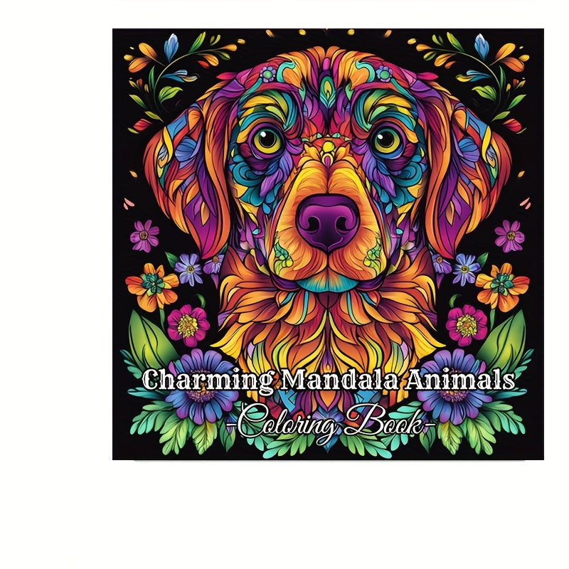 Animals Coloring Book For Adults Stress Relief And Mood Reduction Valentines Gift Idea 6