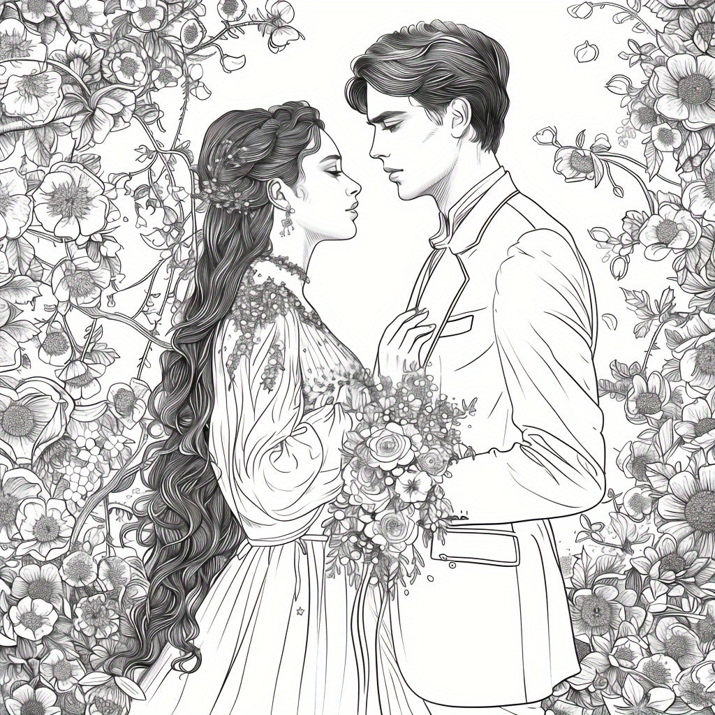 Beautiful Lovers Coloring Book For Adult Stress Reduction A Colouring Book For Stress Relief And Mo 5