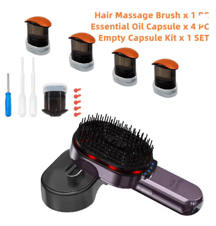 RejuvaComb 4 In 1 Hair Massage Comb With Essential Oil Spray And Photon Therapy 6