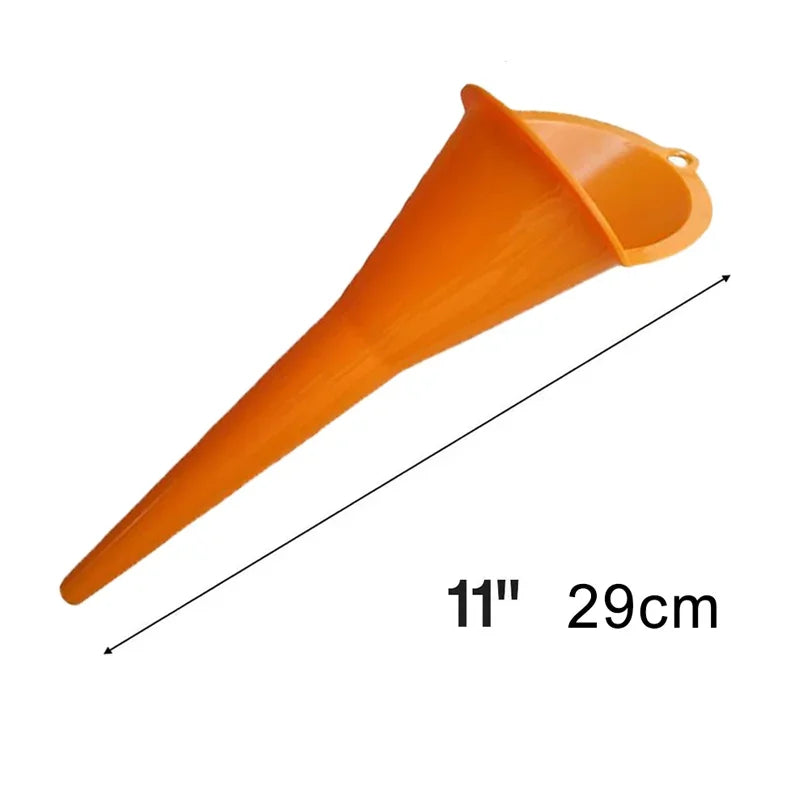 Motorcycle Fuel Filling Tools Antisplash Plastic Oil Funnel Car Long Stem Gasoline Funnel For Auto 4