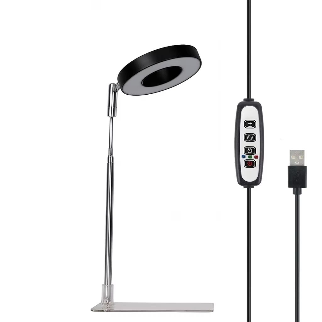 PlantGlow Telescopic FullSpectrum LED Grow Light Adjustable Height 3912h Timer 10Level Dimming 9