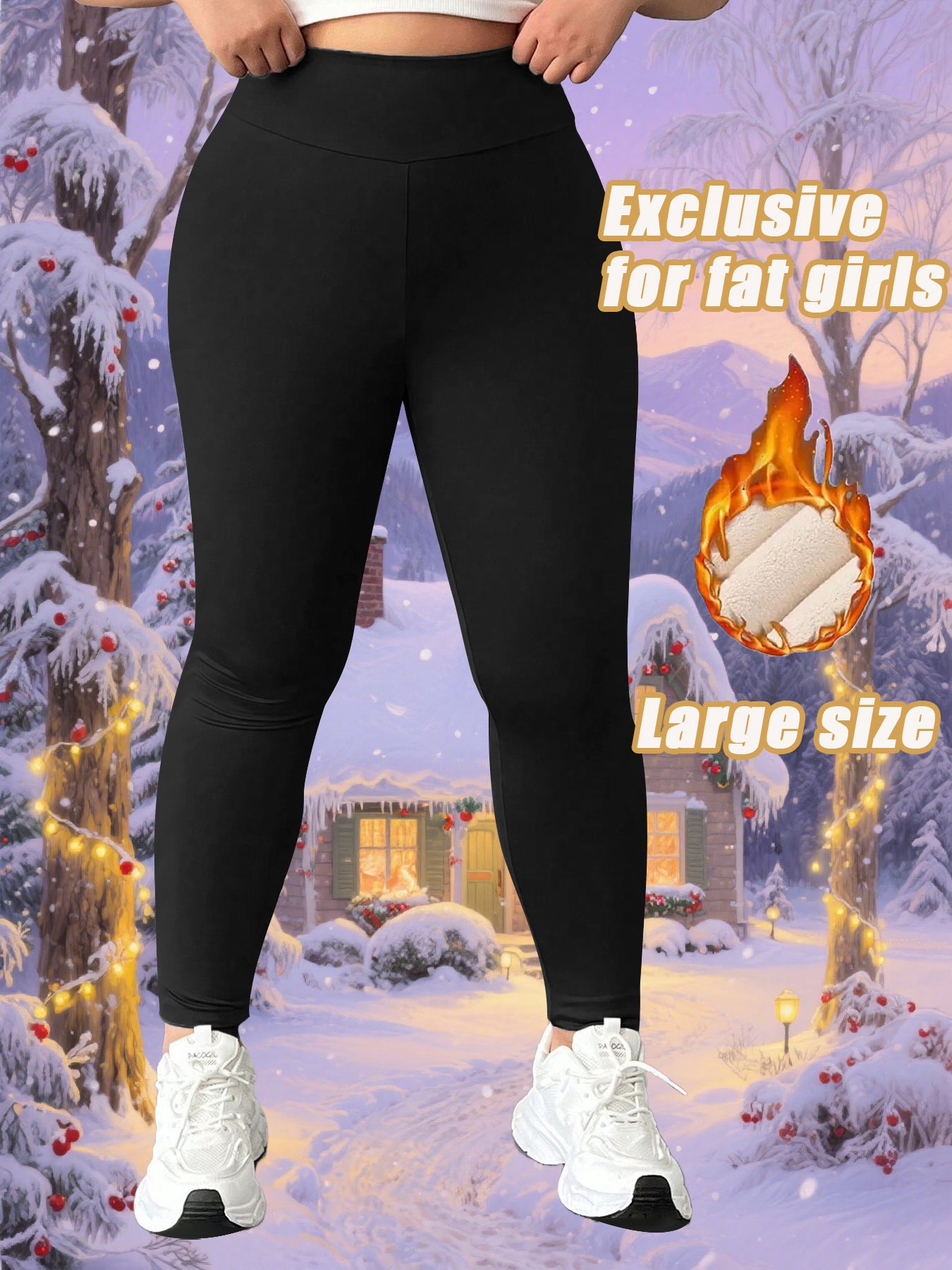 Winter Fleece Lined Leggings for Women, High Waisted, High Elasticity, Warm and Comfortable for Sports, Yoga, and Lounge