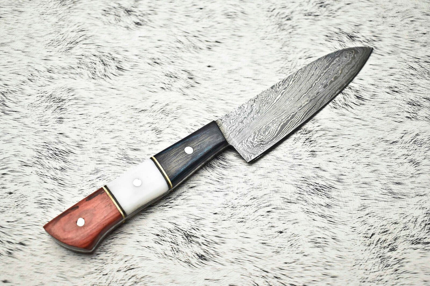 Handcrafted Damascus Steel Chef Knife Premium Full Tang Cooking Blade 3