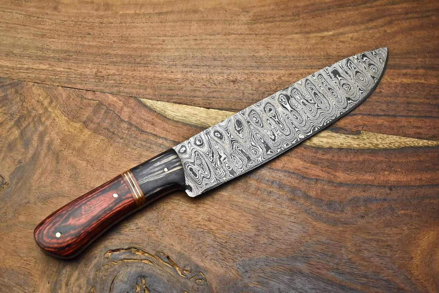 Mastercrafted Damascus Steel Chef Knife Handmade Full Tang Perfection 3