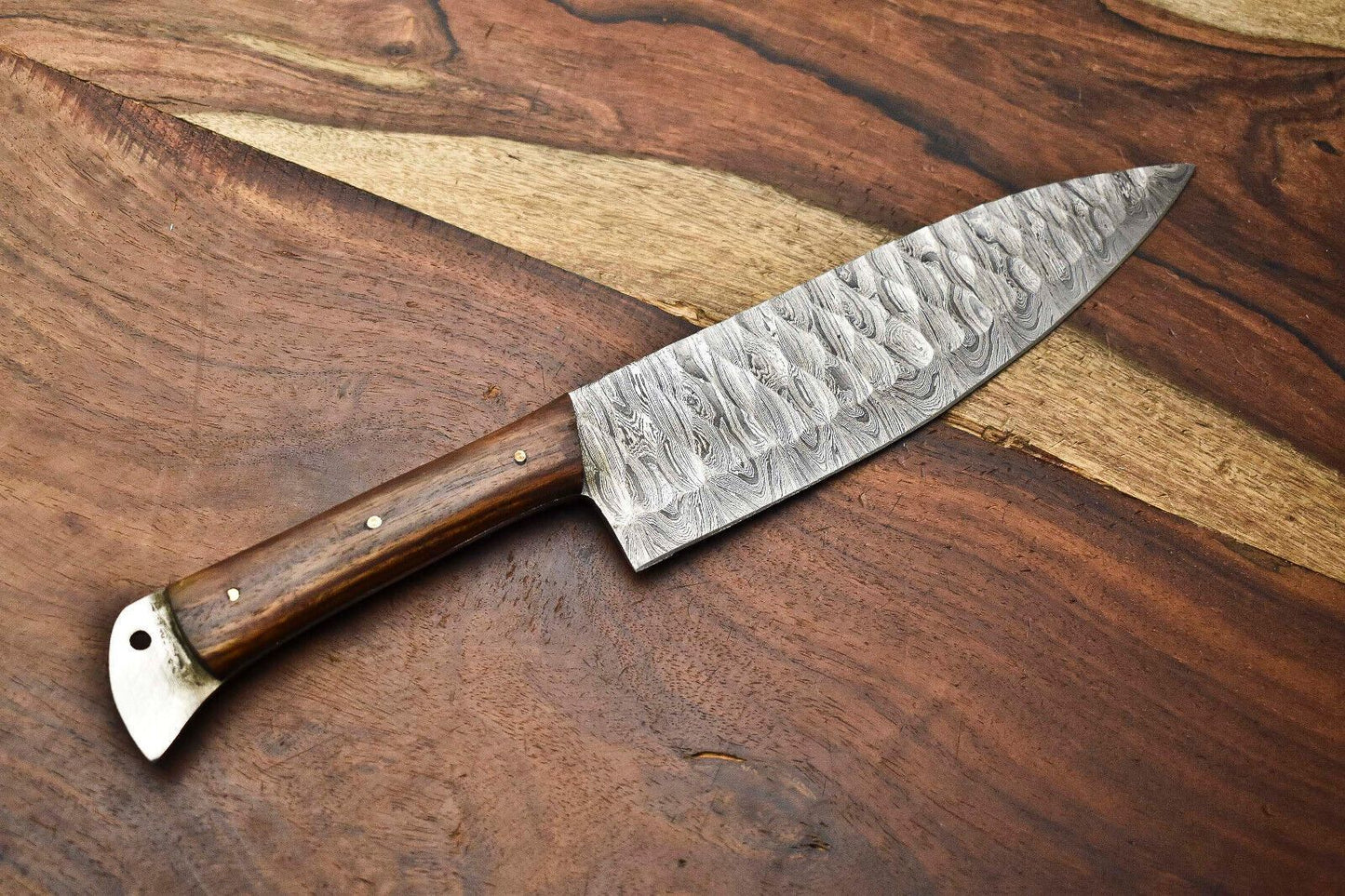 Handmade Damascus Chef Knife Professional Kitchen Tool For Precision Cutting 3