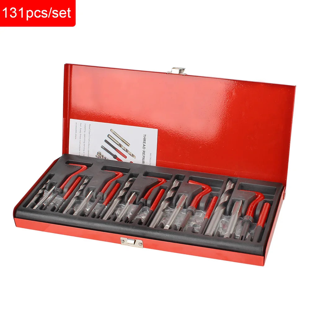 Screw Bolt Driver Kit Car Repair Tools Set Engine Block Restoring Thread Repair Kit Vehicle Accesso 7