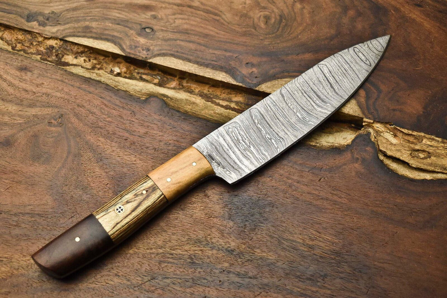 12 Artisan Handmade Damascus Steel Chef Knife Sharp Balanced Tool 2