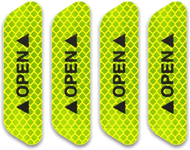 Reflective Fluorescent Car Stickers, Safety Warning Strips