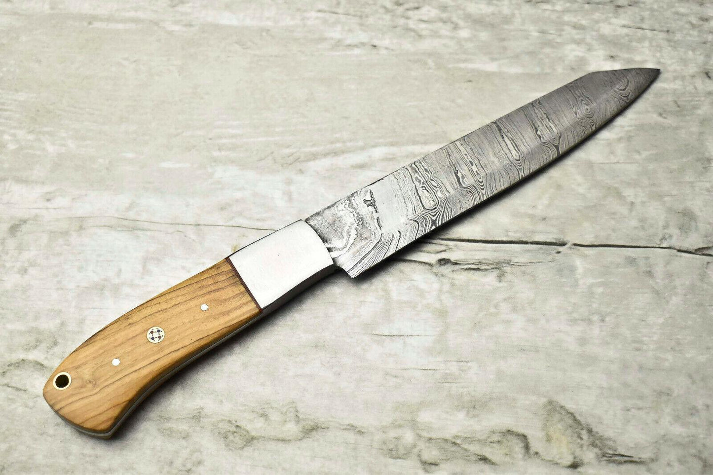 10 Damascus Steel Kitchen Chef Knife Full Tang Handmade Cooking Knife 3