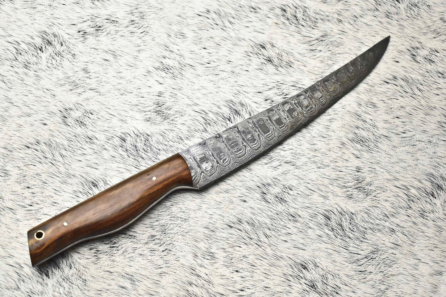 Handmade Damascus Steel Chef Knife Full Tang Professional Kitchen Blade 3