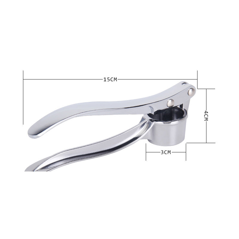 Stainless Steel Garlic Press Crusher, Manual Garlic Mincer Squeezer, Handheld Grinding Tool for Home Kitchen Accessories