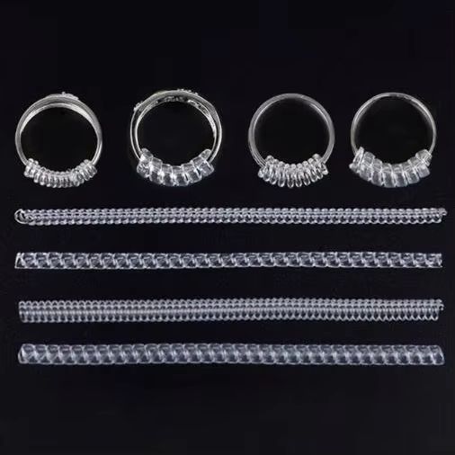 ClearFit Silicone Ring Size Adjuster 4Piece Transparent Ring Resizer Set For Loose Rings 6