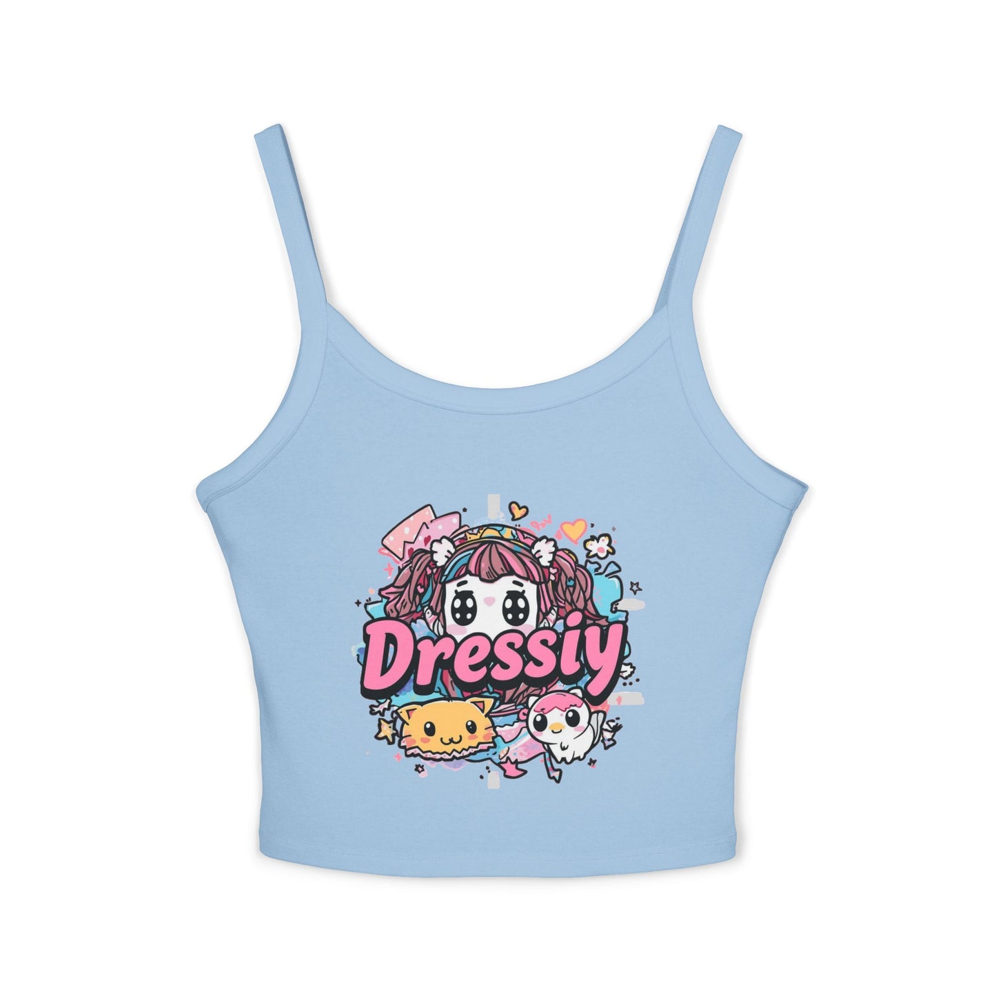 Cute Kawaii Anime Graphic Spaghetti Strap Tank