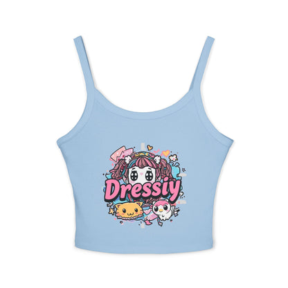 Cute Kawaii Anime Graphic Spaghetti Strap Tank