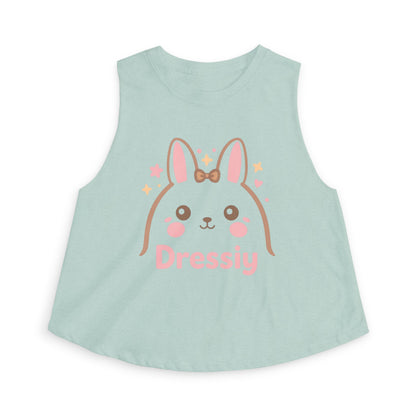 Cute Kawaii Bunny Crop Top- Rabbit Graphic