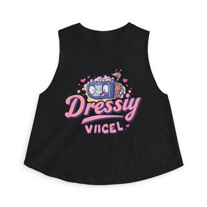 Vikel Cartoon Crop Top | Retro Kawaii Graphic Tank