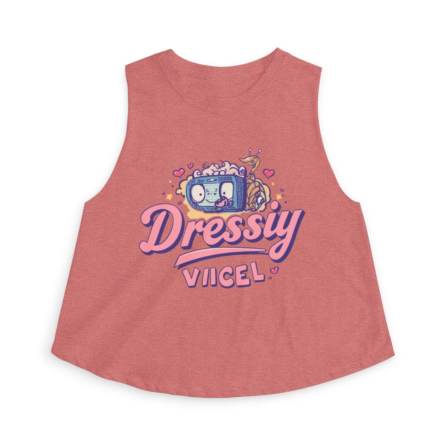 Vikel Cartoon Crop Top | Retro Kawaii Graphic Tank
