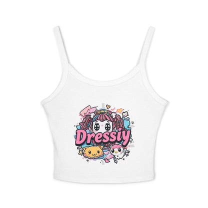 Cute Kawaii Anime Graphic Spaghetti Strap Tank
