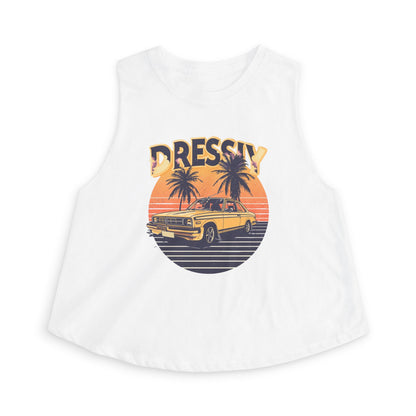 Vintage Sunset Crop Top – Retro Summer Vibes