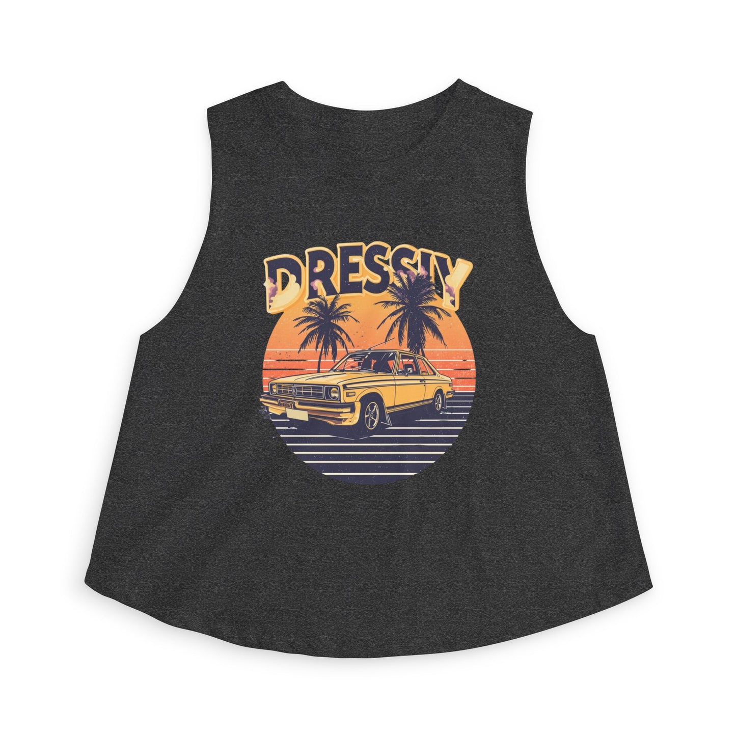 Vintage Sunset Crop Top – Retro Summer Vibes