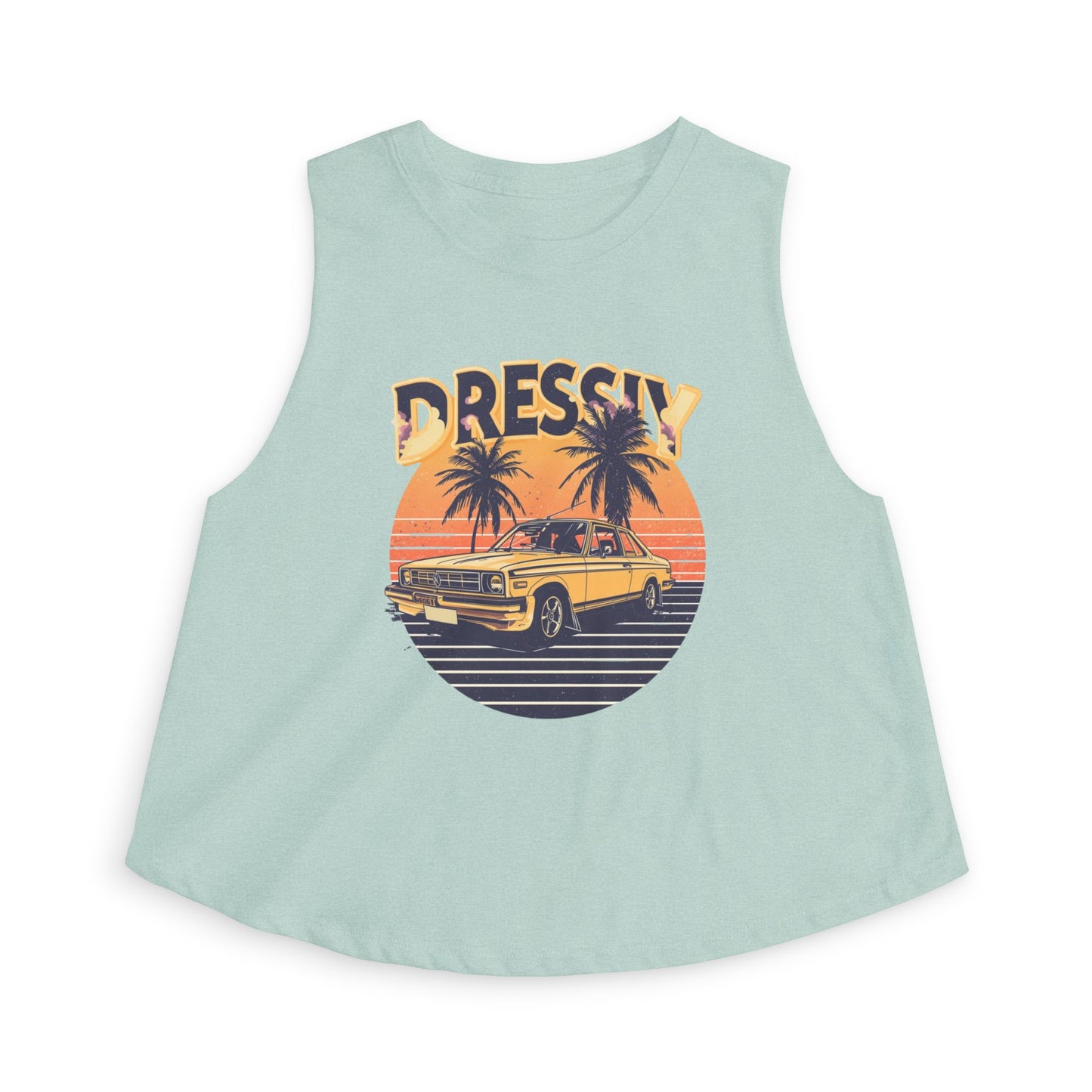 Vintage Sunset Crop Top – Retro Summer Vibes