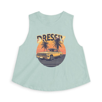 Vintage Sunset Crop Top – Retro Summer Vibes