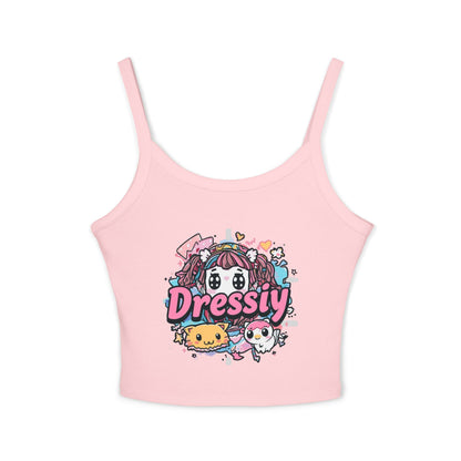 Cute Kawaii Anime Graphic Spaghetti Strap Tank