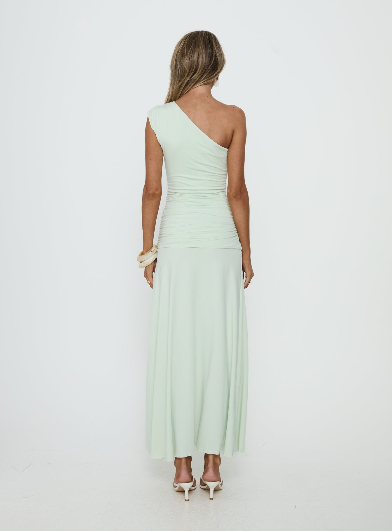 Gwenneth One Shoulder Maxi Dress Jelly Mint