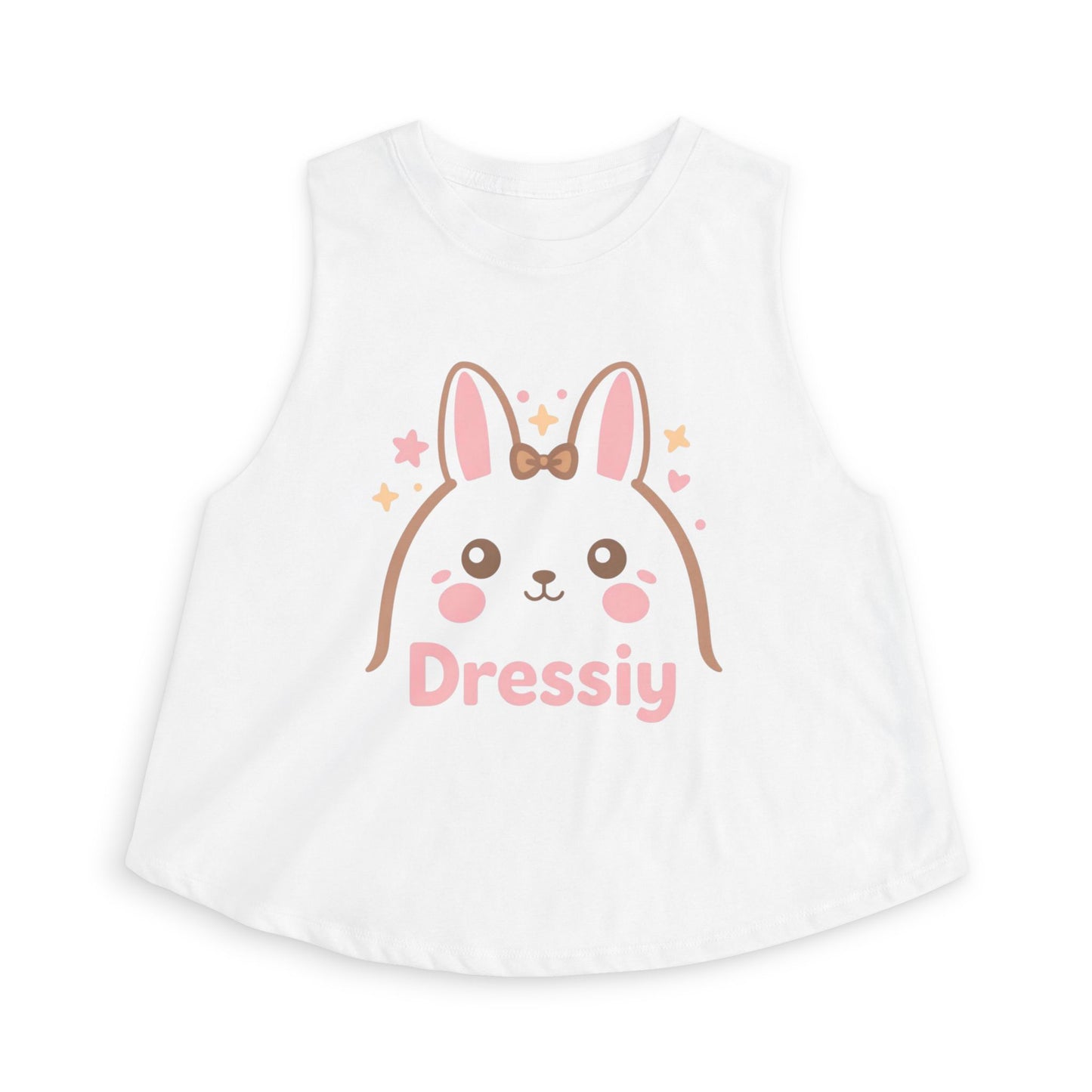 Cute Kawaii Bunny Crop Top- Rabbit Graphic